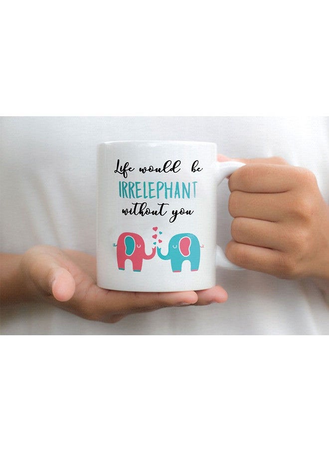 Giftmate Giftmate Irrelephant Printed Ceramic Tea and Coffee Mug 320ml  - Image 2