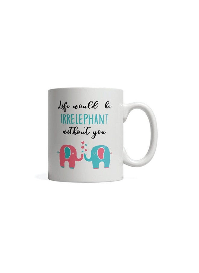 Giftmate Giftmate Irrelephant Printed Ceramic Tea and Coffee Mug 320ml  - Image 3