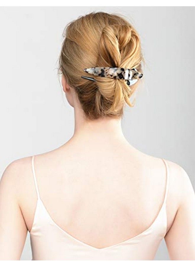 Prettyou Handmade Luloid French Design Tortoise Shell Barrettes Sideslide Opening Duck Luxury Fashion Accessories Hair Clip Claw For Women (A) - Image 4