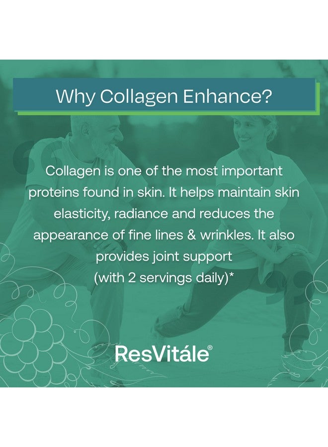 ResVitale ResVitále Collagen Enhance - Beauty Supplement with Hyaluronic Acid & Resveratrol - 120 Capsules - Image 4