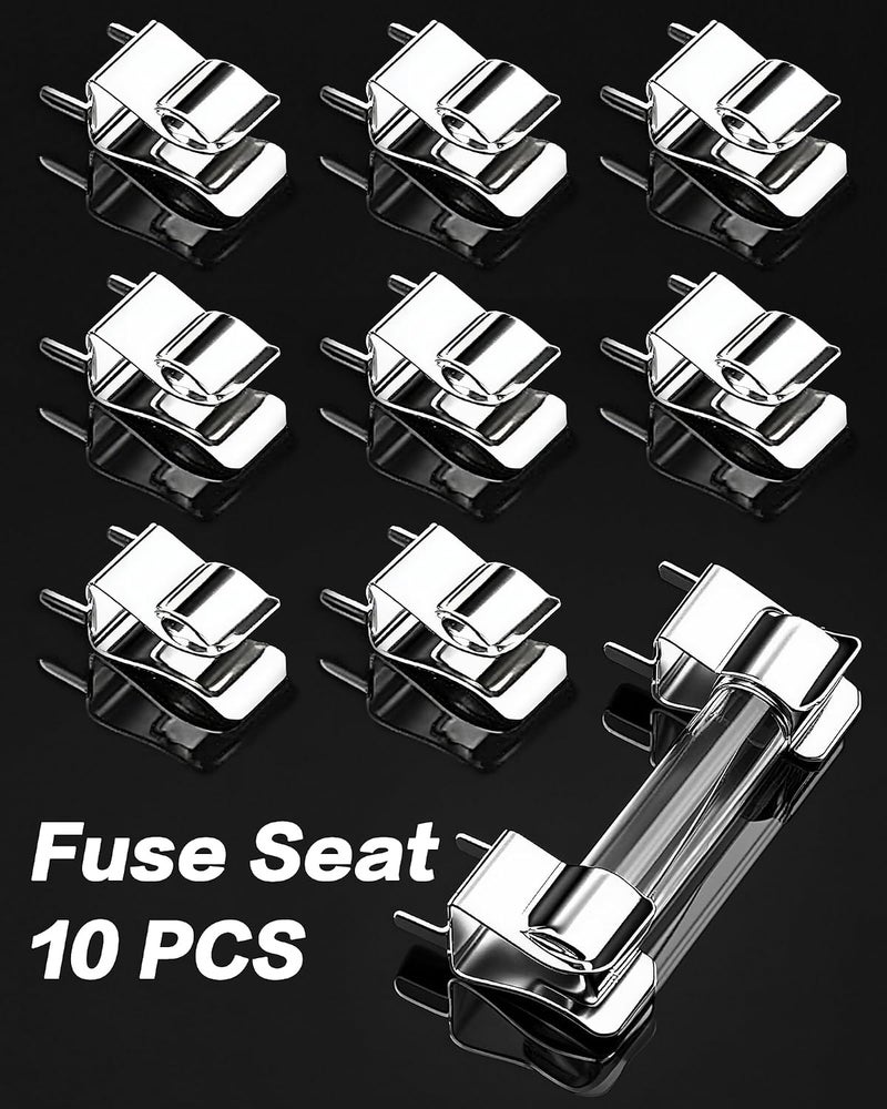إزتوس 72pcs 6x30mm Fast-Blow Glass Fuses Quick Blow Car Glass Tube Fuses Assorted Kit Amp 0.5A,1A,2A,3A,5A,10A,15A,20A,30A and 10pcs Fuse seat - Image 5