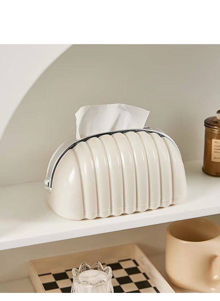 Chic Tissue Box with 2pcs- Bow Decorative Handbag with Zipper for Easy Use and Storage of Napkins.  - Image 3