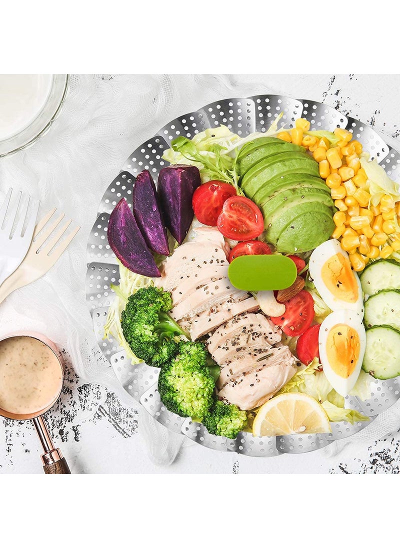FLIPXEN FLIPXEN Folding Collapsible Basket Stainless Steel Vegetable Steamer Instant Pot Accessories for Food Pack of 1  - Image 2