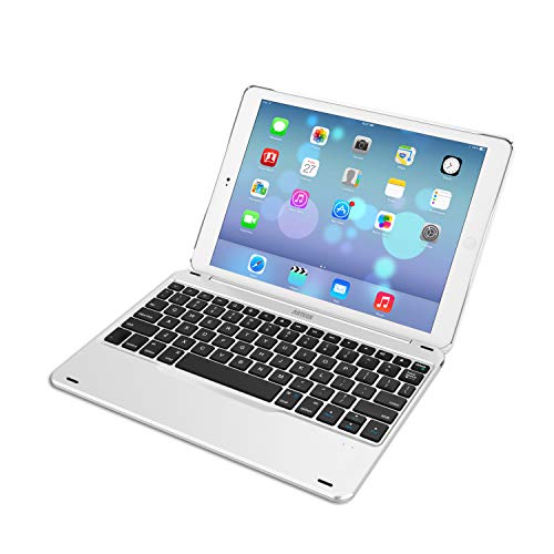 Arteck iPad 9.7-inch Keyboard, Ultra-Thin Bluetooth Keyboard with Folio Full Protection Case for iPad 9.7, 130 Degree Swivel Rotating - Image 1