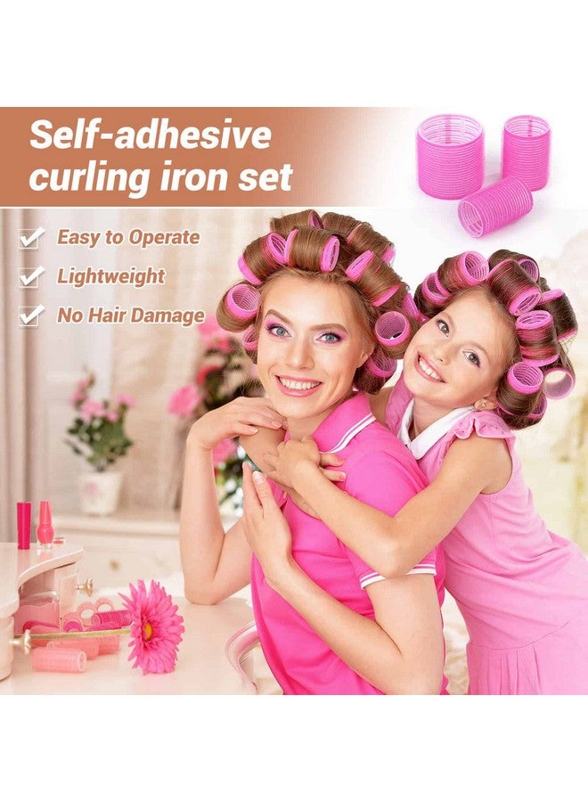 shynek Self Grip Hair Rollers Curlers 24 Pcs Set With 12Pcs Heatless Hair Rollers 3 Sizes (4 Jumbo 4 Large & 4 Medium) And 12 Pcs Hair Clips For Long Medium Short Thick Fine Thin Hair Volume - Image 5