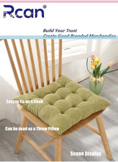 Rcan Chair Cushion Bay Window Tatami Floor Pillow Cushion Corduroy Thickened Square Soft Fluffy Pillow Back Suitable for Office Family Car Tables Chairs School  - Image 3