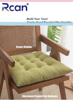 Rcan Chair Cushion Bay Window Tatami Floor Pillow Cushion Corduroy Thickened Square Soft Fluffy Pillow Back Suitable for Office Family Car Tables Chairs School  - Image 4