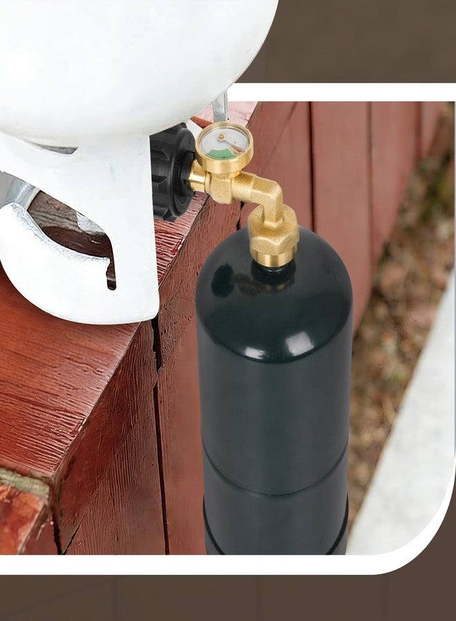 GASPRO Propane Refill Adapter with Gauge， Fill 1 Pound Bottles from 20lb Tank, Easy to Use, Solid Brass - Image 3