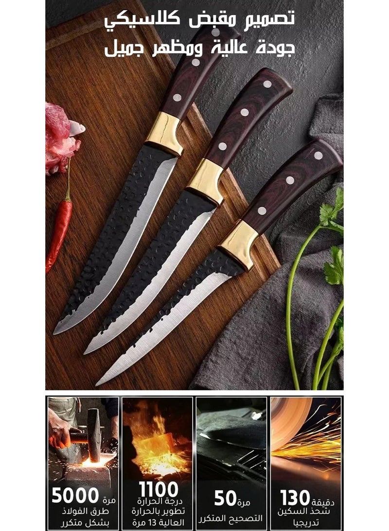 3-Piece Handcrafted Sharp Cutting Tool Set - Image 5