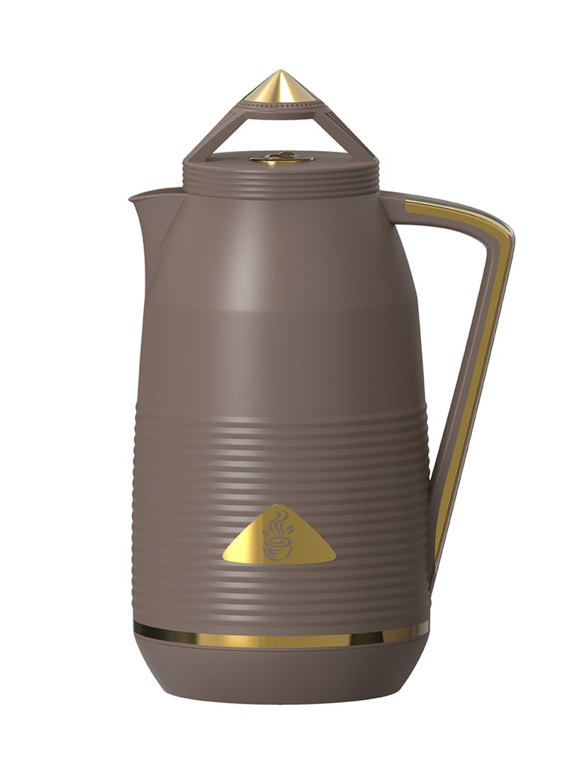Home Maker 1.0L Luxury Vacuum Flask - Deep Chestnut | Coffee & Tea Thermos