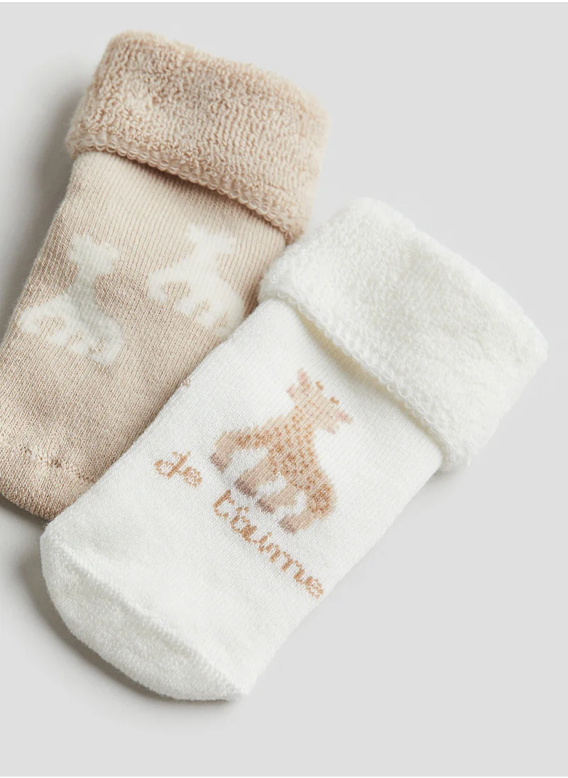 H&M Kids 2 Pack Printed Socks