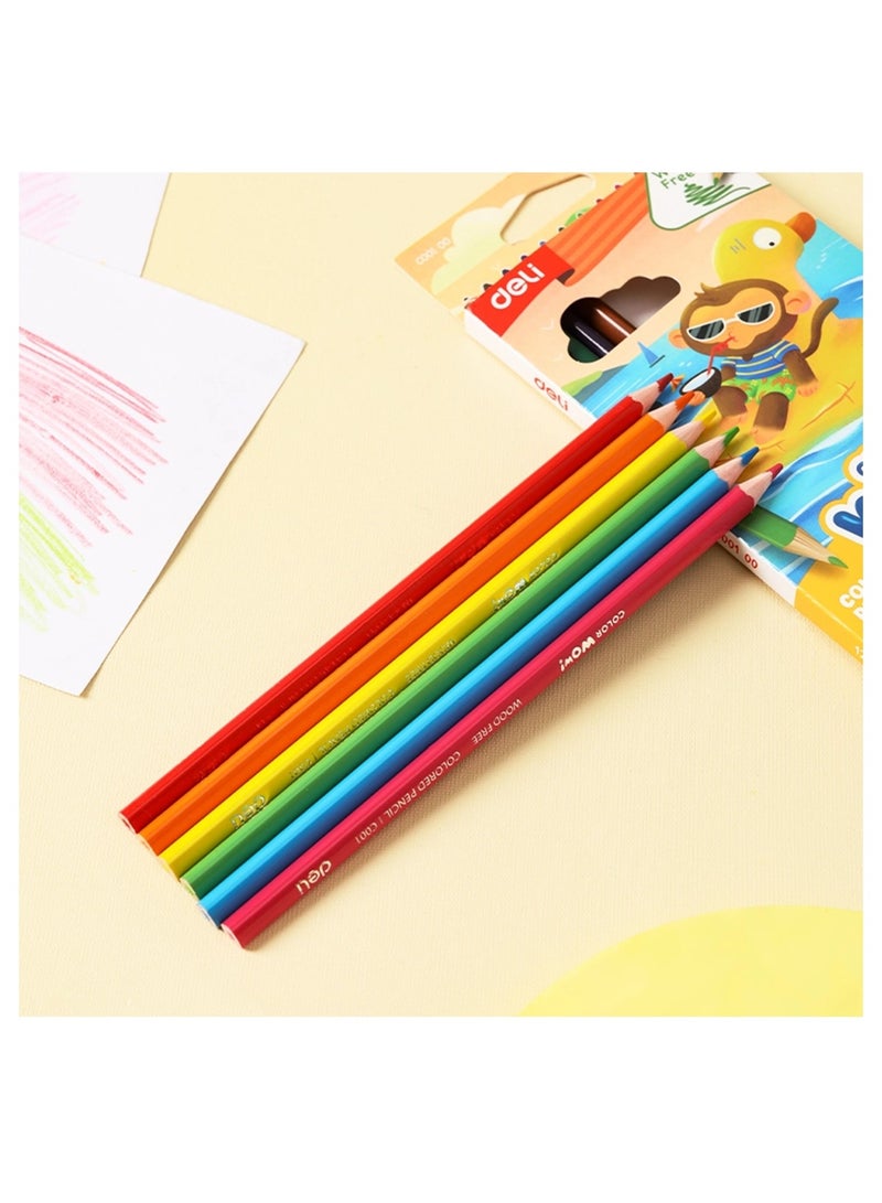 Deli 24-Piece Colour Pencils Multicolour - Image 3