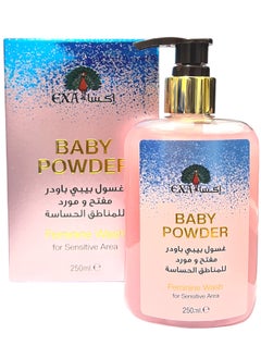 EXA Baby Powder Feminine Wash For Sensitive Area 250 ml  - Image 1