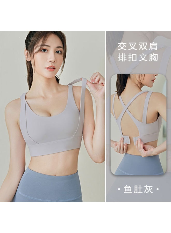 Fitness Shaping Bra Cross Shoulder Straps For A Beautiful Back High Quality Wrapping Sports Top Woman Gym  - Image 1