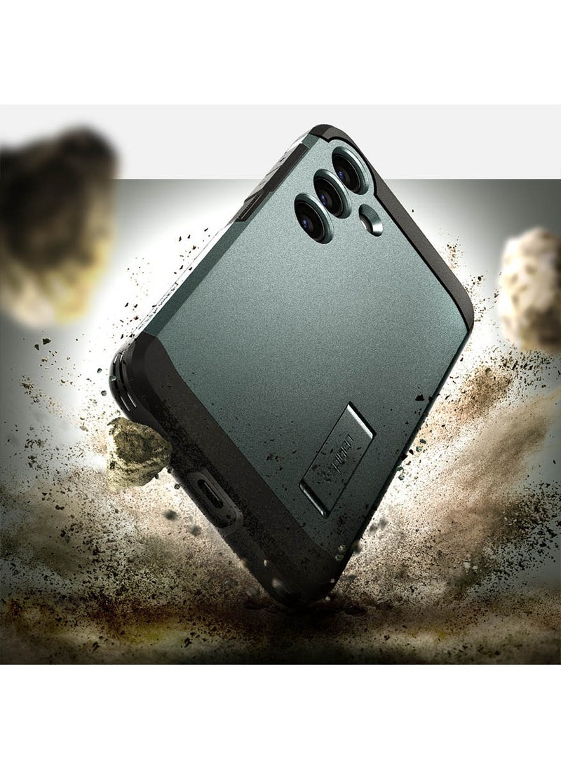 Spigen Tough Armor for Samsung Galaxy S24 PLUS case cover with Extreme Impact Foam - Abyss Green  - Image 3