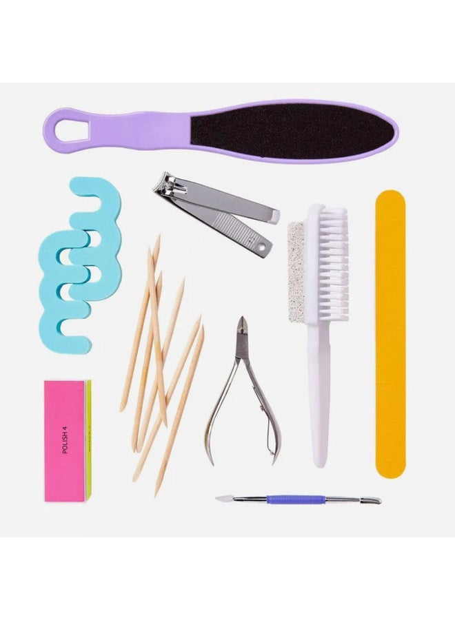 Kiss Professional Pedicure Kit 15 Pieces Multicolour - Image 2
