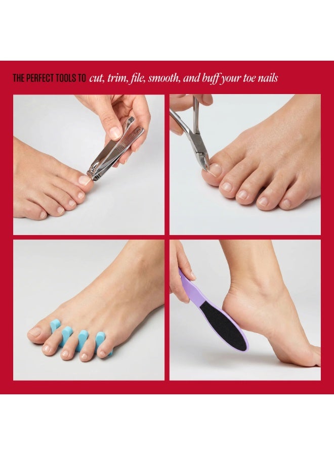 Kiss Professional Pedicure Kit 15 Pieces Multicolour - Image 5