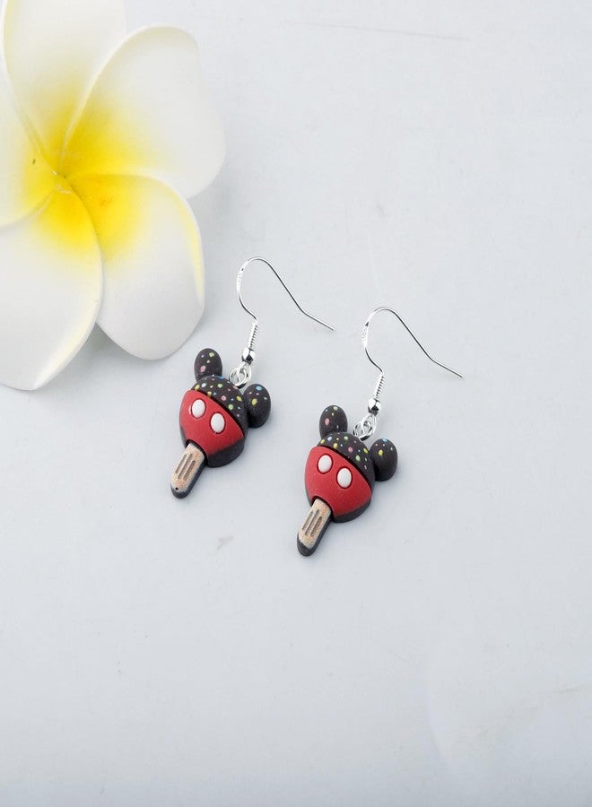 MAOFAED Mouse Ice Cream Earring for Women, Ice Cream Lover Gift, Foodie Earring, Snacks Lover Gift(mouse icecream) - Image 3