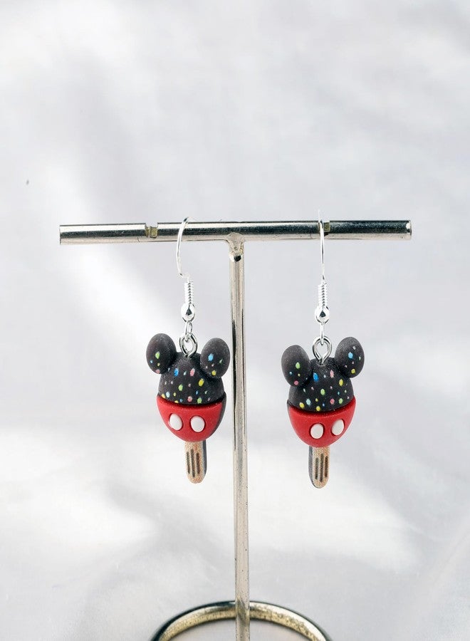 MAOFAED Mouse Ice Cream Earring for Women, Ice Cream Lover Gift, Foodie Earring, Snacks Lover Gift(mouse icecream) - Image 2