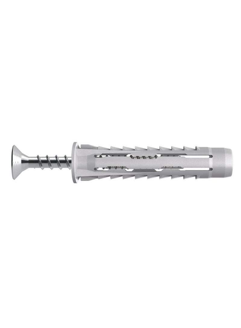 ACE Diall Nylon And Steel Universal Wall Plug And Screw Pack 6 x 30mm 50Pcs