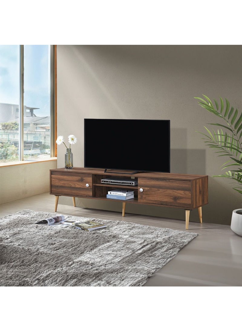 DANUBE HOME Palmer TV Unit â€“ For TVs up to 65 Inches - Columbia Oak  - Image 1