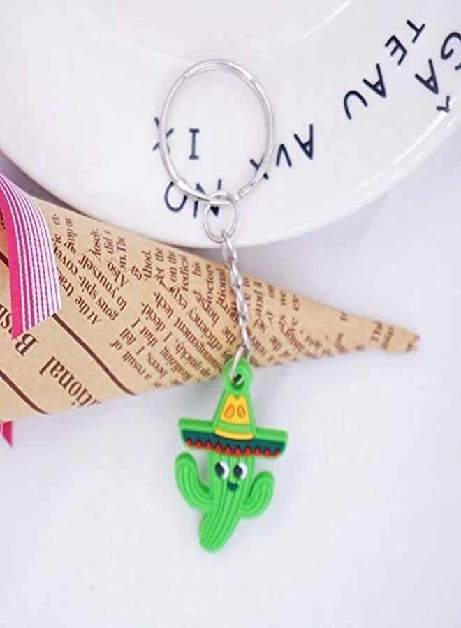 iMagitek 24 Pack Mini Cinco De Mayo Fiesta Sombrero Cactus Keychains for Taco Fiesta Party Favors, Mexican Theme Party Favors, Fiesta Bachelorette Party Favors - Image 4