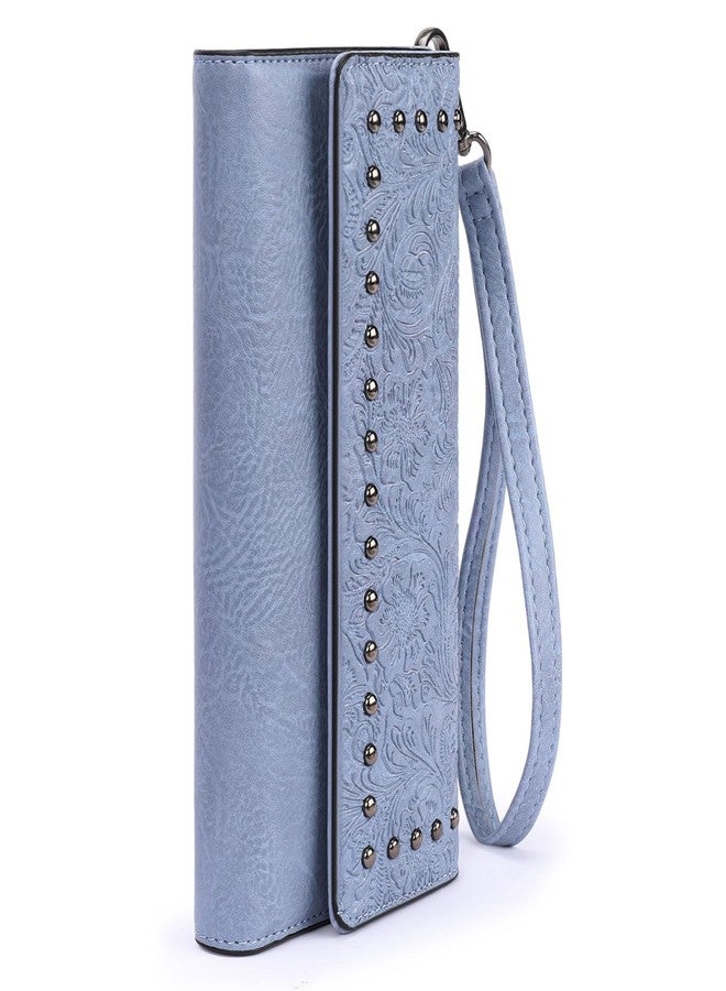 FALAN MULE Wallets for Women Trifold Wristlet Wallets Large Capacity RFID Blocking Ladies Purse Credit Card Holder - Image 1