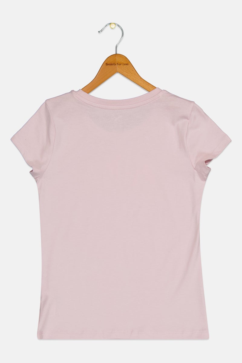 PUMA Kids Girl Sportswear Fit Short Sleeve Outdoor T-Shirt, Pink - Image 3