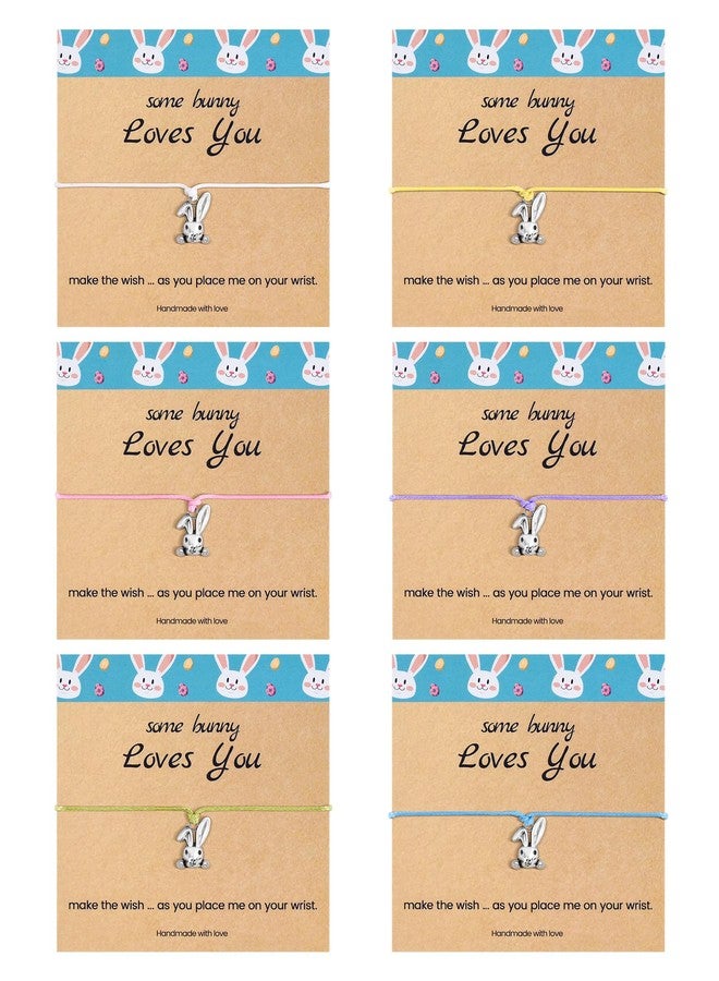 SUNSH Easter Gifts for Daughter Family Easter Bunny Basket Stuffers Rabbit Bracelets for Women Christian Gifts Some Bunny Loves You Easters Bracelets Decorations Mother Daughter Jewelry Present Cute - Image 1