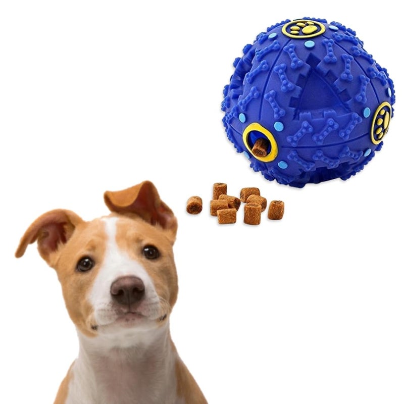 Sage Square Giant Size Musical Cum IQ Treat Dispenser Chew Ball / Bite Resistant / Training Toy for Dog / Puppy / Cat / Kitten (Blue) - Image 1