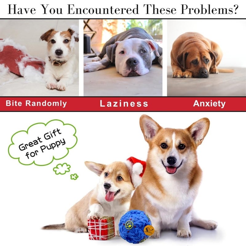 Sage Square Giant Size Musical Cum IQ Treat Dispenser Chew Ball / Bite Resistant / Training Toy for Dog / Puppy / Cat / Kitten (Blue) - Image 3