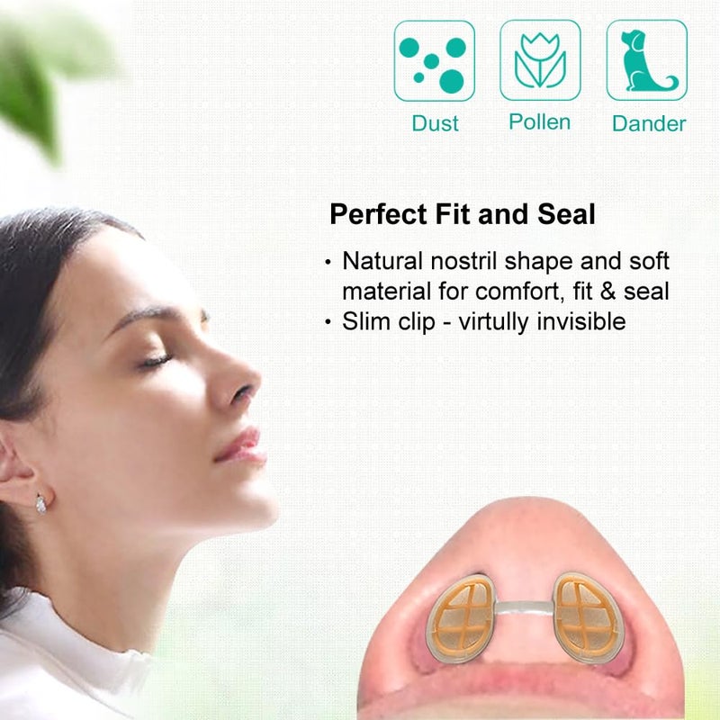 WoodyKnows Ultra-Breathable Nasal Filters, Seasonal and dust Allergies aid (Narrow, M, 6 Pack) - Image 5