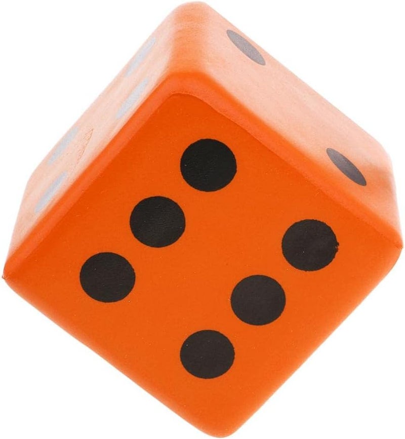 klarako Sponge Dice, Foam Dice Playing Spot Dice Large Dice - Orange - Image 5