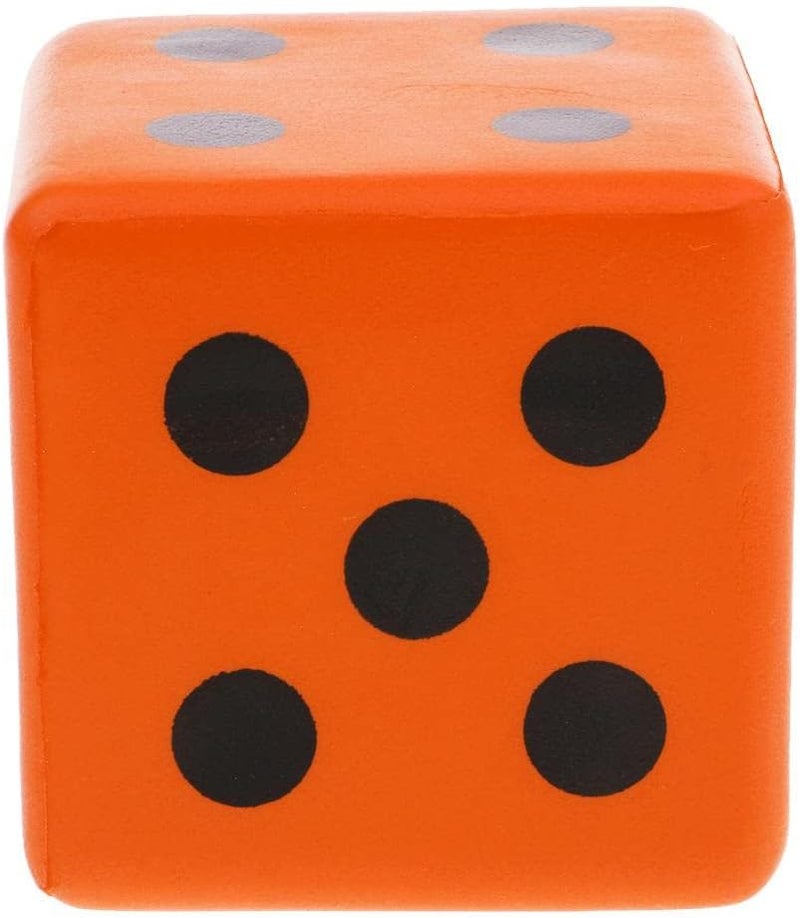 klarako Sponge Dice, Foam Dice Playing Spot Dice Large Dice - Orange - Image 3