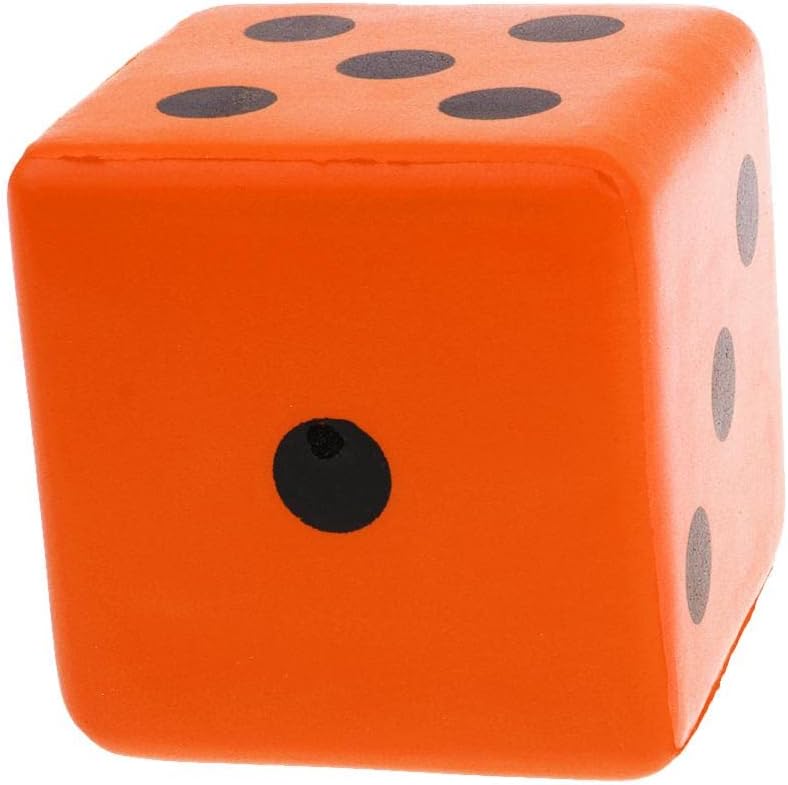 klarako Sponge Dice, Foam Dice Playing Spot Dice Large Dice - Orange - Image 4