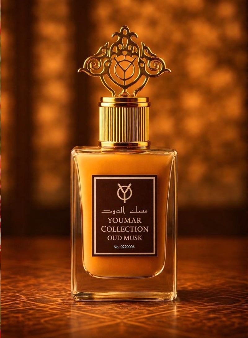 يومار عطر عود مسك فاخر للجنسين 25 مل | رائحة طويلة الثبات بنفحات منعشة متبلة وخشبية | يوماَر كولكشن رقم 0006 - Image 5