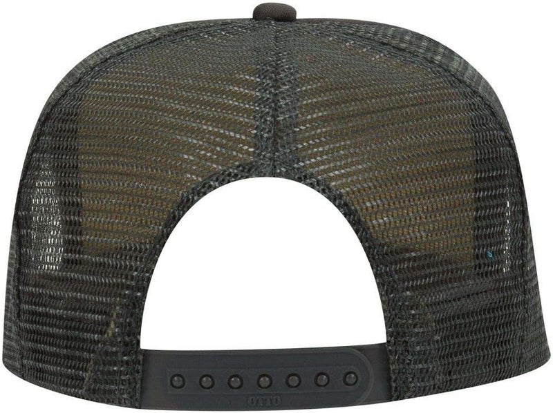 OTTO Polyester Foam Front 5 Panel High Crown Mesh Back Trucker Hat - Image 2