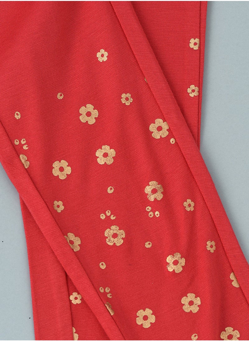 Jelliene Knit Legging With Print At Hem  - Image 4