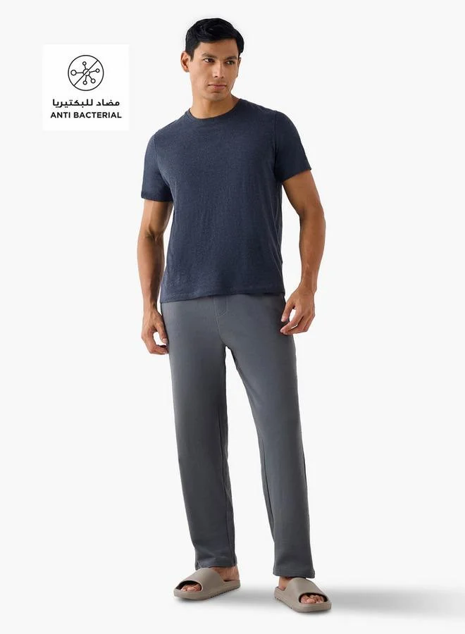 FAV Textured Lounge Track Pants with Drawstring Waistband and Pockets