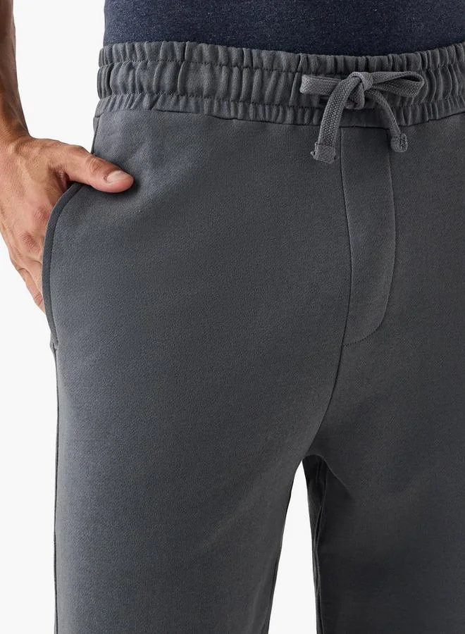 Splash FAV  Textured Lounge Track Pants with Drawstring Waistband and Pockets for Men | Best Price UAE