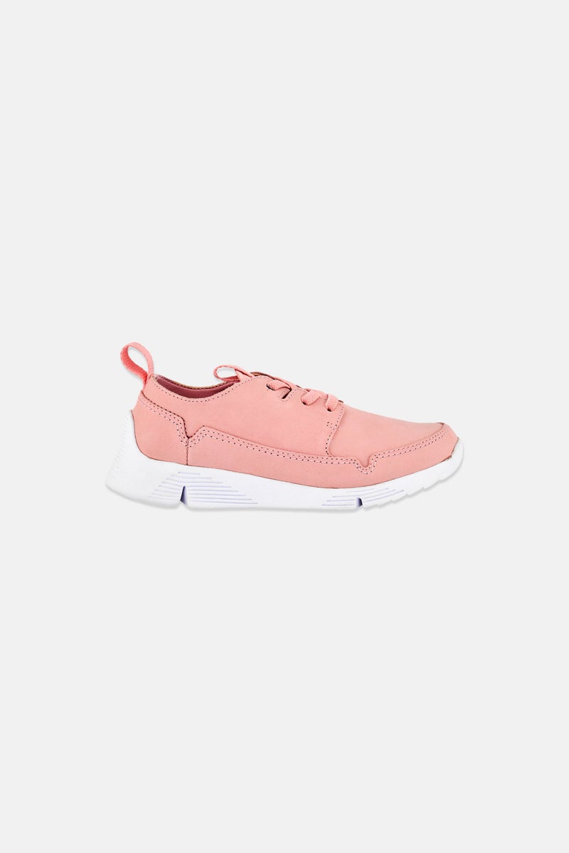 clarks Kids Girl Wide Fit Tri Utah Slip On Shoes, Pink - Image 3
