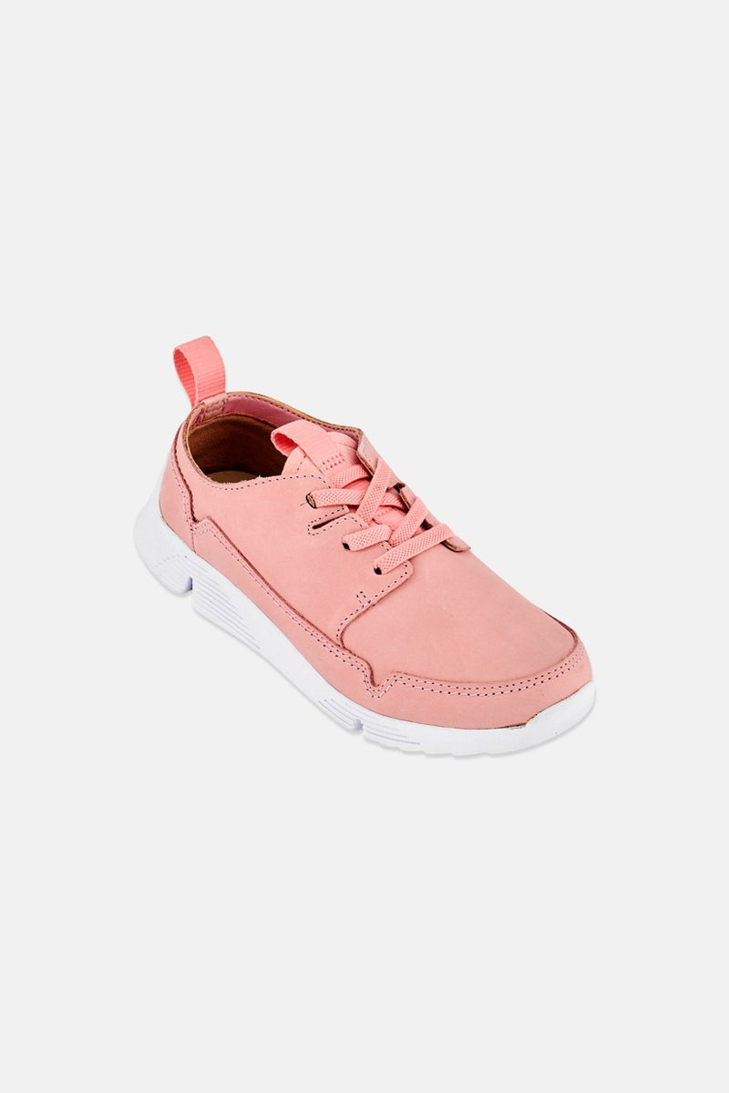 clarks Kids Girl Wide Fit Tri Utah Slip On Shoes, Pink - Image 1