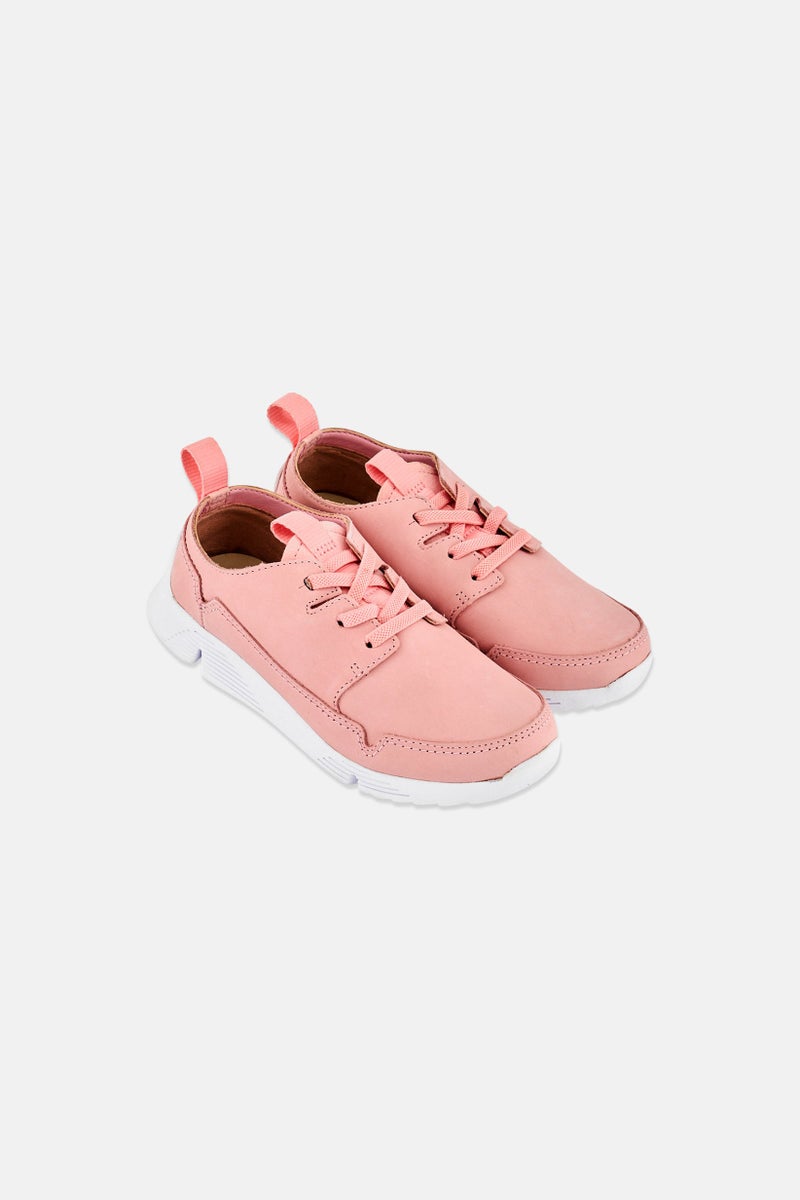 clarks Kids Girl Wide Fit Tri Utah Slip On Shoes, Pink - Image 4
