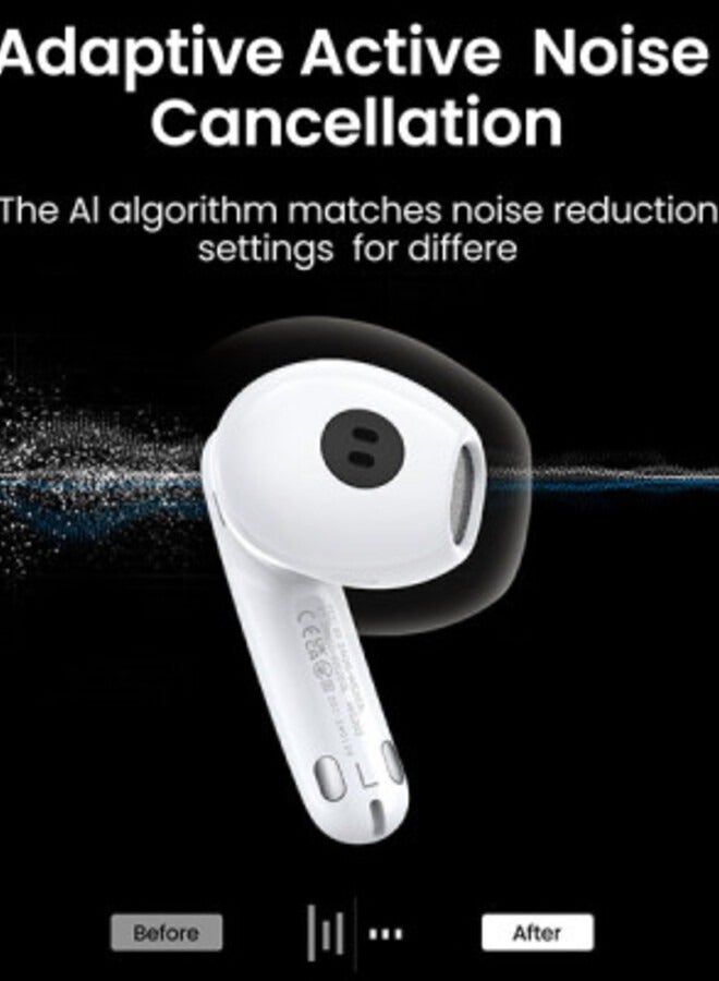 UGREEN ECO Ugreen WS203 (35873) HiTune H6 Pro Hybrid ANC Earbuds – White - Image 3