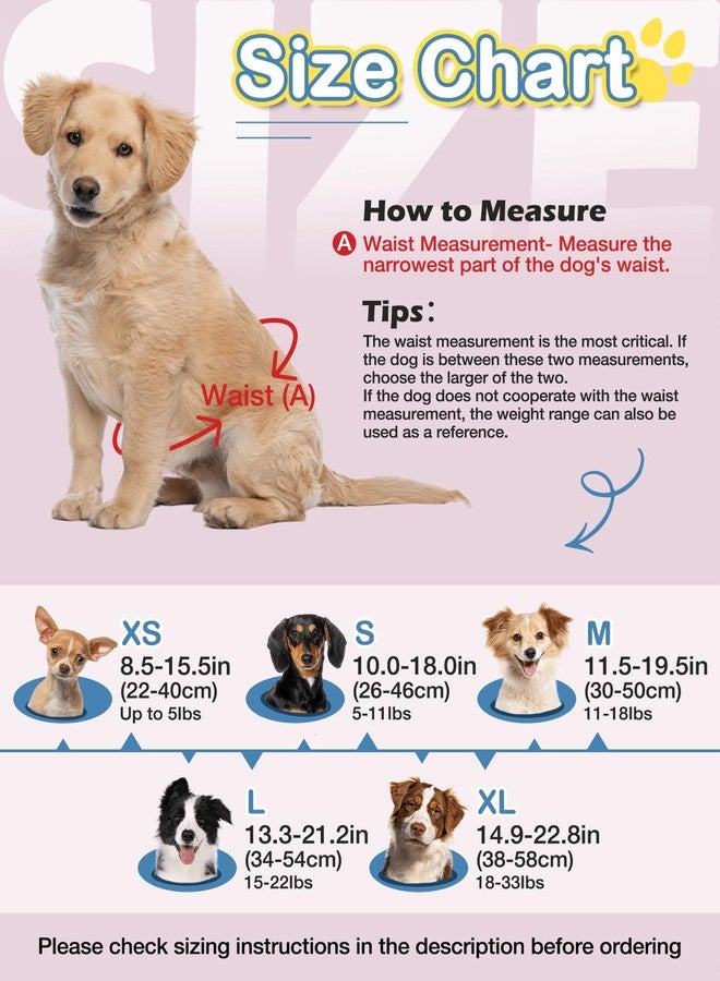 Dono Female Dog Diapers - Disposable Stretchy Waist Full Wraps for Dogs in Heat, 360° Leak-Proof and Super Absorbent - Available in 10-60 PCS for Small, Medium, and Large Dogs - Image 2