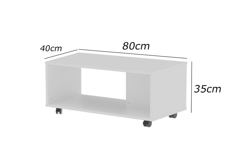 فرنتشر ستور ترابيزة قهوة - ارتفاع 35 سم - عرض 80 سم - عمق 40 سم ، من فرنتشر ستور. - Image 4