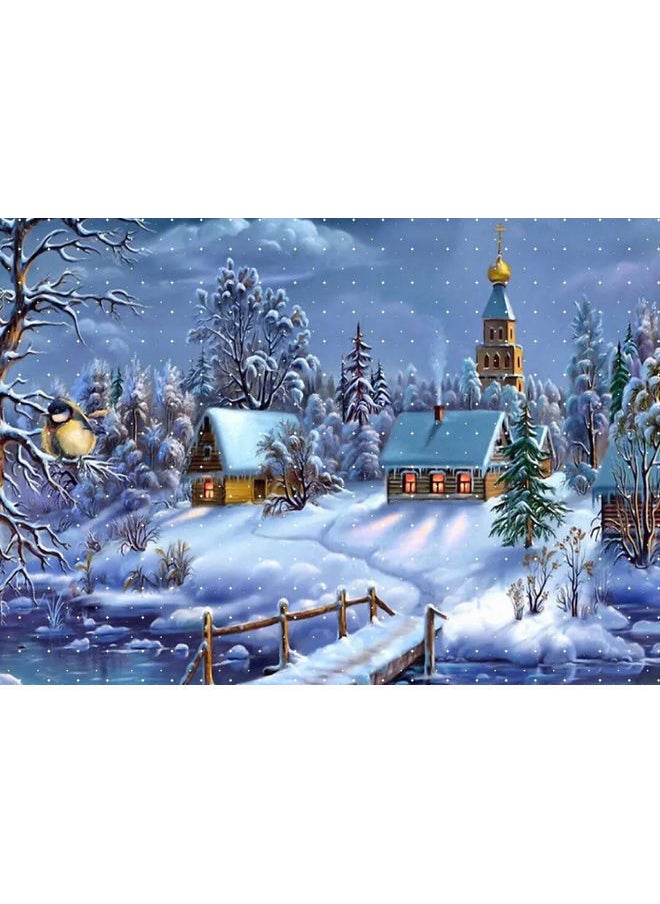 NIBEMINENT DIY Oil Painting On Canvas Craft Hand Painted Paint By Number Kit Multicolor 16x20inch  - Image 1