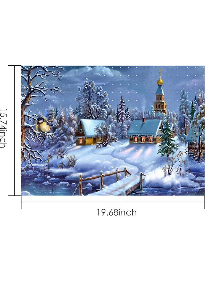 NIBEMINENT DIY Oil Painting On Canvas Craft Hand Painted Paint By Number Kit Multicolor 16x20inch  - Image 4