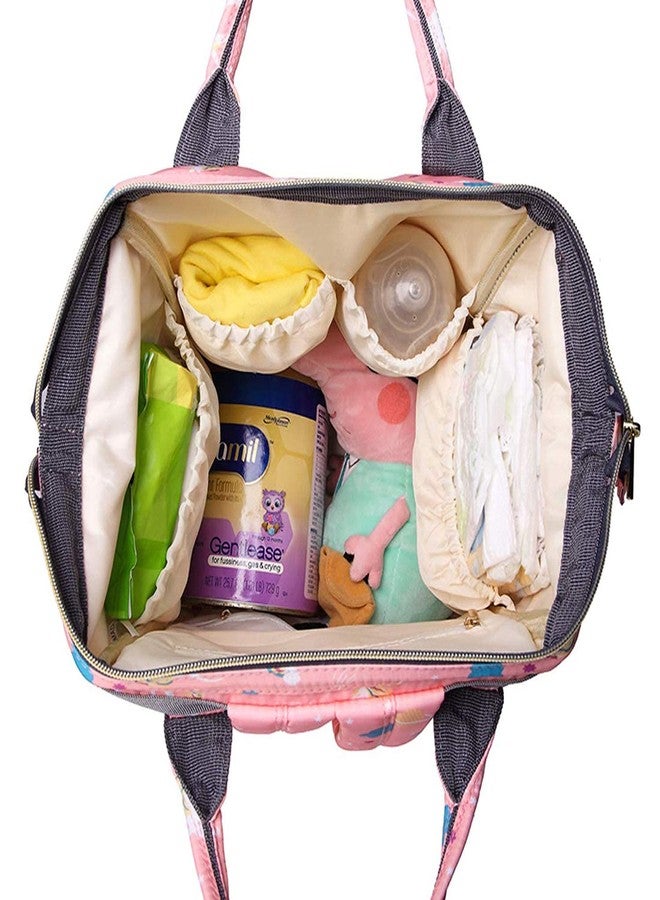 Tip 'n' Top Premium Baby Diaper Bag for Mother + Blue Baby Carrier, Baby Diaper bag (Pink) - Image 3