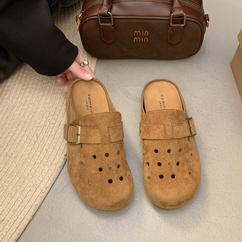 Trendy Thick-Soled Birkenstock-Style Women'S Outdoor Shoes, New Breathable Slip-On Clogs For Petite Individuals - Image 5